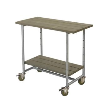 GRILLBORD PLUS URBAN MED HYLLA GRÅBRUN 