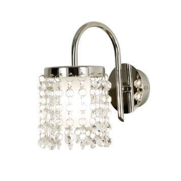 VÄGGLAMPA ANETA LIGHTING TERESA KROM/KLAR 33W G9 IP44