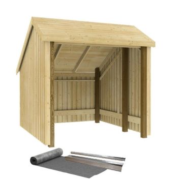 CYKELSKJUL PLUS 1 INKL TAKPAPP/LISTER OBEHANDLAD 5,7M²  