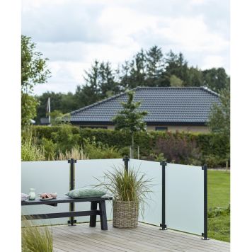 GLASSTAKET PLUS FROSTAT GLAS INKL 4ST BESLAG 90X91CM