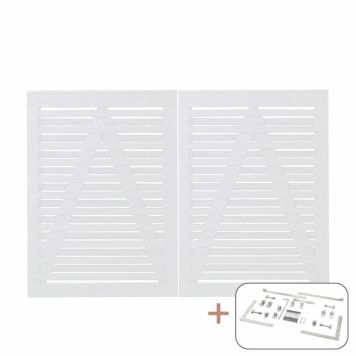 DUBBELGRIND PLUS OSAKA 200X136CM VIT