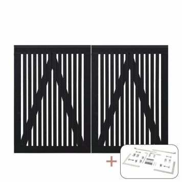 DUBBELGRIND PLUS SENDAI 200X140CM SVART