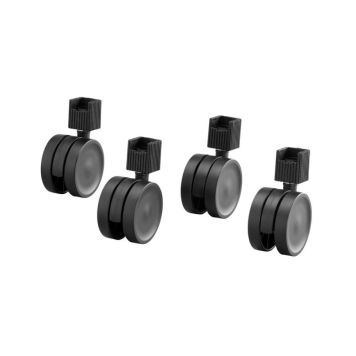 HJULSATS ELFA 4-PACK SVART