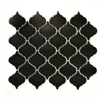 MOSAIK LANTERN PATTERN SVART MATT 30X25CM PRIS PER ARK