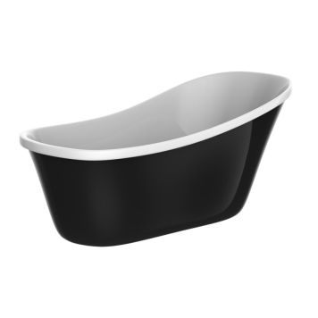 BADKAR CAMARGUE SILJAN 160X75/68CM VIT/SVART