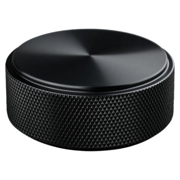 KNOPP THEOFILS RIMINI Ø50MM RUTMÖNSTER MATT SVART