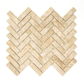 MOSAIK WELSCHEIT HERRINGBONE BEIGE 31,8X27,1CM PRIS PER ARK