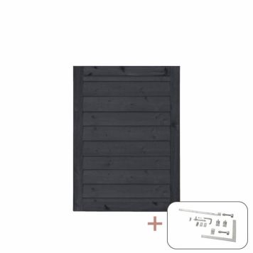 GRIND PLUS KLINK 100X125CM SVART