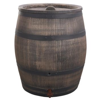 REGNTUNNA MED KRAN TRÄUTSEENDE 240L Ø70X85 CM