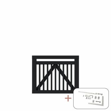 GRIND PLUS LINEA 100X80CM SVART