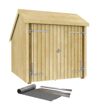 CYKELSKJUL PLUS 1 INKL TAKPAPP OBEHANDLAD 5,7M²  