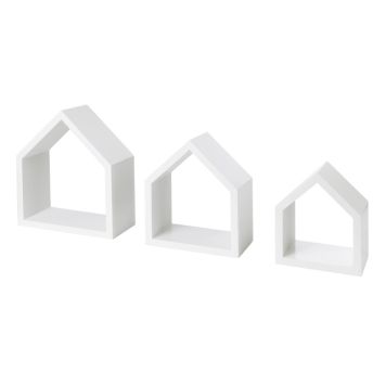 HYLLA DOLLE HUS VIT 3-PACK 