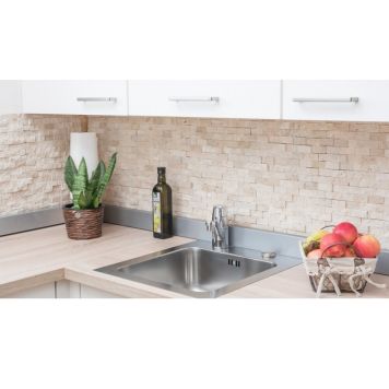 MOSAIK WELSCHEIT BRICK SPLITFACE CHIARO TRAVERTINE 30X30CM PRIS PER ARK