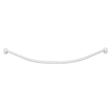 DUSCHDRAPPERISTÅNG VENUS RUND 165CM VIT 