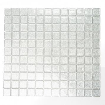 MOSAIK WELSCHEIT CRYSTAL SILVER 2,5X2,5CM PRIS PER ARK