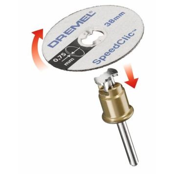 KAPSKIVOR DREMEL SPEEDCLIC 38MM 5-PACK