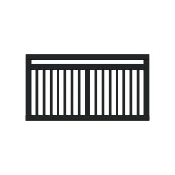 VINDSKYDD PLUS LINEA 150X80CM SVART