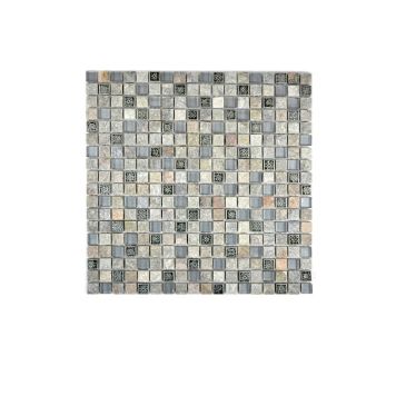 MOSAIK SQUARE MIX GRÅ 30X30CM PRIS PER ARK
