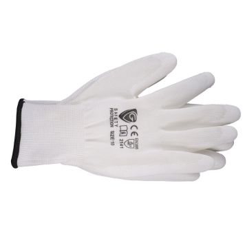 MÅLARHANDSKE NYLON VIT 3-PACK STRL 10