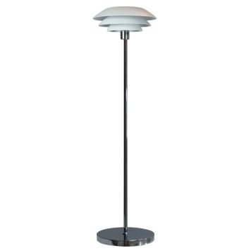 GOLVLAMPA DYBERG LARSEN DL31 Ø31 CM VIT/KROM