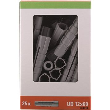 UNIVERSALPLUGG STABILIT UD 12X60MM 25-PACK