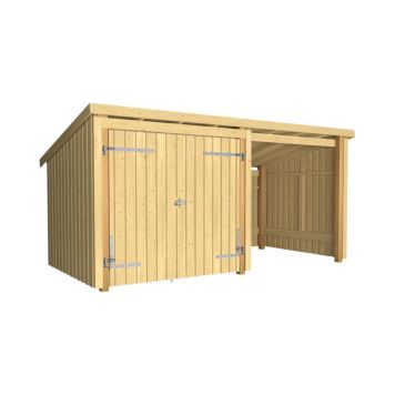 FÖRRÅD PLUS NORDIC DUBBELDÖRR OBEHANDLAD 9,5M² 