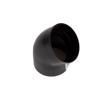 RÖRVINKEL RIAS 45 GRADER SVART 75MM
