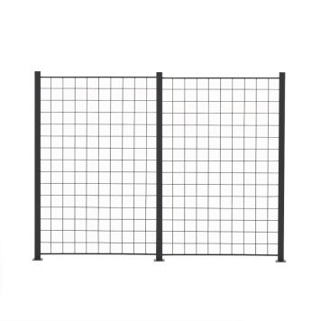 SPALJÉ HORTUS 2 SEKTIONER ANTRACIT 150X100CM 