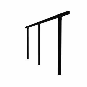 PERGOLA PLUS CUBIC ENKEL 2 MODULER SVART