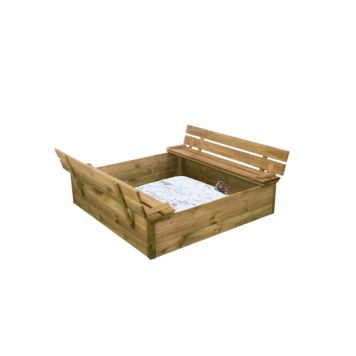 SANDLÅDA NORDIC PLAY MED LOCK INKL 240KG SAND