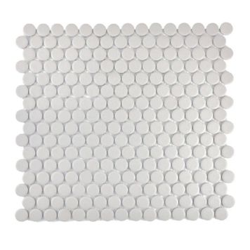 MOSAIK PENNY ROUND LIGHT GREY 31,5X29,4CM PRIS PER ARK