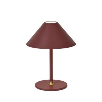 BORDSLAMPA HALO DESIGN HYGGE BATTERI Ø15CM MAROON