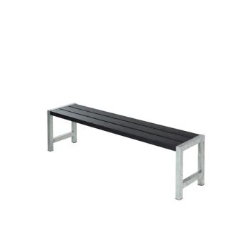 TRÄDGÅRDSBÄNK PLUS 176CM SVART