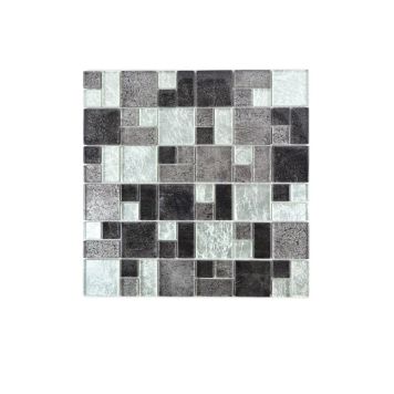 MOSAIK WELSCHEIT MIX SILVER/BLACK 30X30CM PRIS PER ARK
