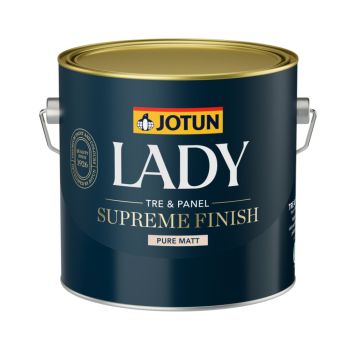SNICKERIFÄRG JOTUN LADY SUPREME FINISH PURE MATT VIT 2,7 L