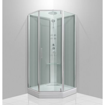 DUSCHKABIN CAMARGUE VAL EXCLUSIVE KLAR/GRÅ 80X80 CM