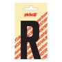 BOKSTAV R PICKUP SVART 90MM SJÄLVHÄFTANDE