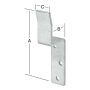 VINKEL VORMANN LOCK BRACKET 160X37X30MM GALVANISERAD 