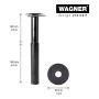 MÖBELBEN WAGNER SVART 160-250MM
