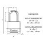 HÄNGLÅS MASTERLOCK M175EURDLF ZINK