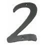 HUSNUMMER 2 7,5CM SVART