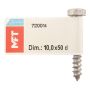 FRANSK TRÄSKRUV MFT FZV 10X50MM 1ST 