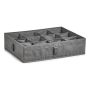 FÖRVARINGSLÅDA 12 FACK 44X34X11CM GRÅ 