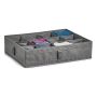 FÖRVARINGSLÅDA 12 FACK 44X34X11CM GRÅ 