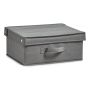 FÖRVARINGSLÅDA MED LOCK 33X28X15CM GRÅ 