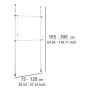 KLÄDSTÄNGER WENKO HERKULES TELESKOP BASIC VIT 75-120 CM
