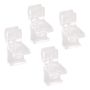 CLIPS ELFA TILL HYLLA TRANSPARENT 4-PACK