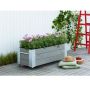 PLANTERINGSLÅDA PLUS CUBIC MED HJUL BRUN 120X50X45 CM