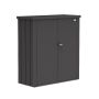 TERRASSESKÅP BIOHORT ROMEO MEDIUM METALLIC MÖRKGRÅ 