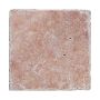 KLINKER TRAVERTINE ROSSO MARMOR 10X10CM 0.5M²/KRT